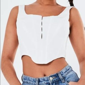 BRAND NEW Creme Corset Top